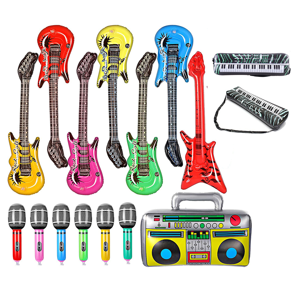 Inflatable Instruments Toy Set - Musical Instrument You Blow Into 评论和价格