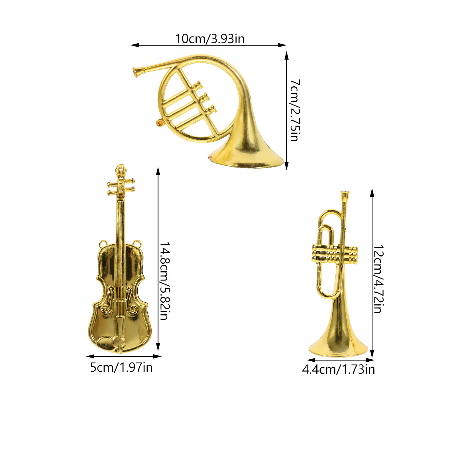 12Pcs Xmas Mini Musical Instru - Musical Instrument Xmas Ornaments 评论和价格