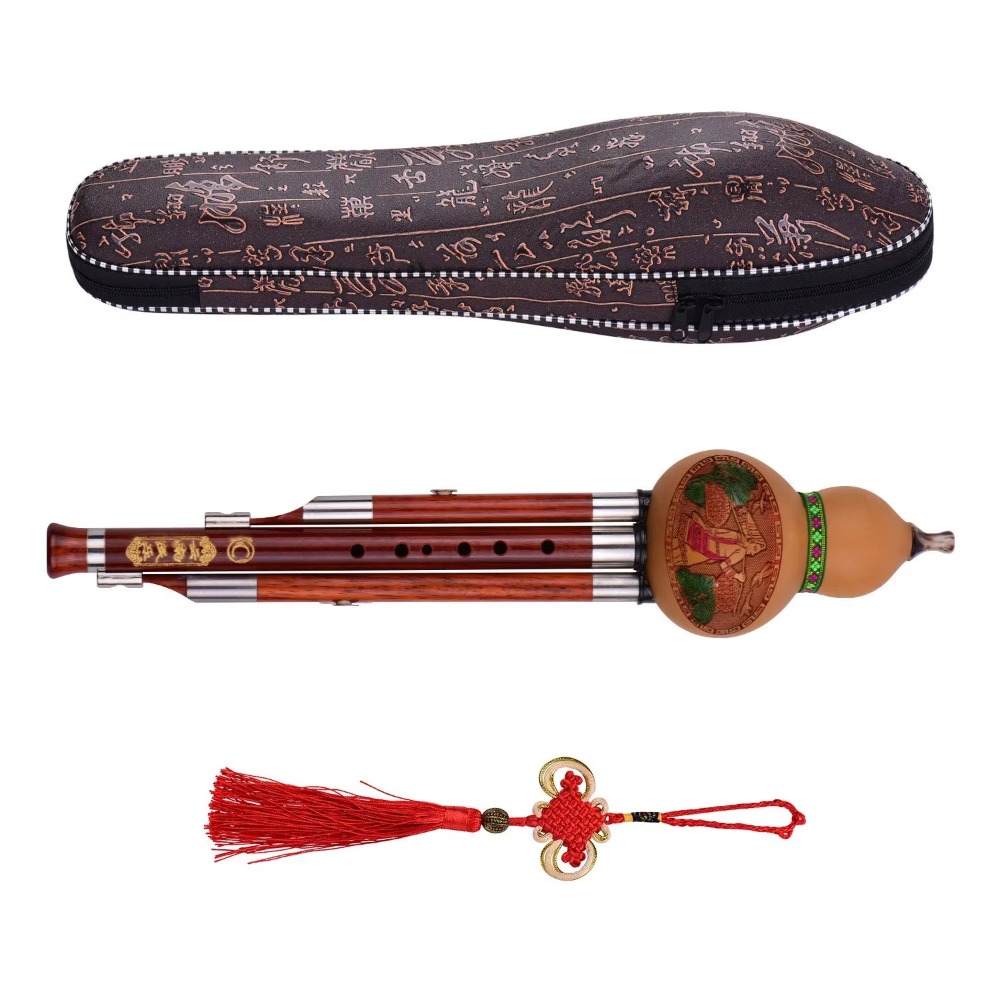 3-Tone C Key Hulusi Gourd Flut - Musical Instrument Music 评论和价格