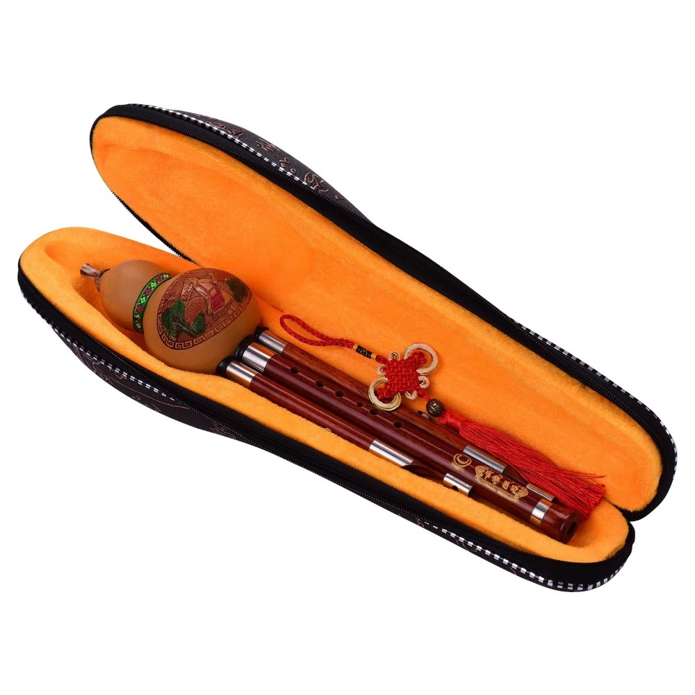 3-Tone C Key Hulusi Gourd Flut - Musical Instrument Music 评论和价格