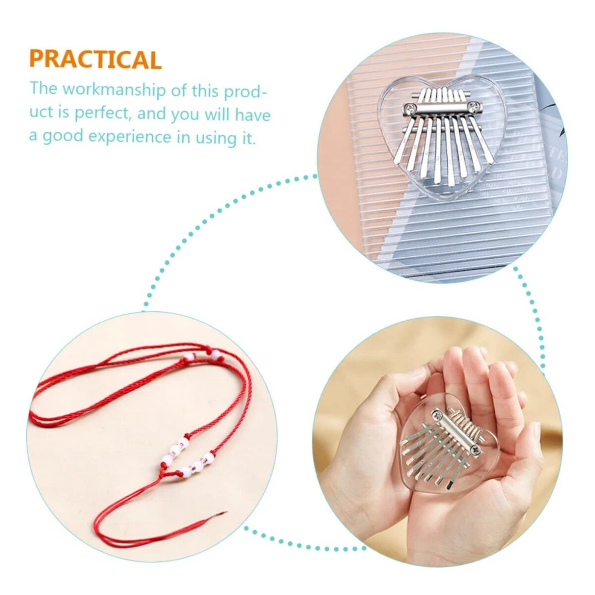 Miwayer 8 Keys Mini Kalimba Ra - A Musical Instrument With Keys 评论和价格