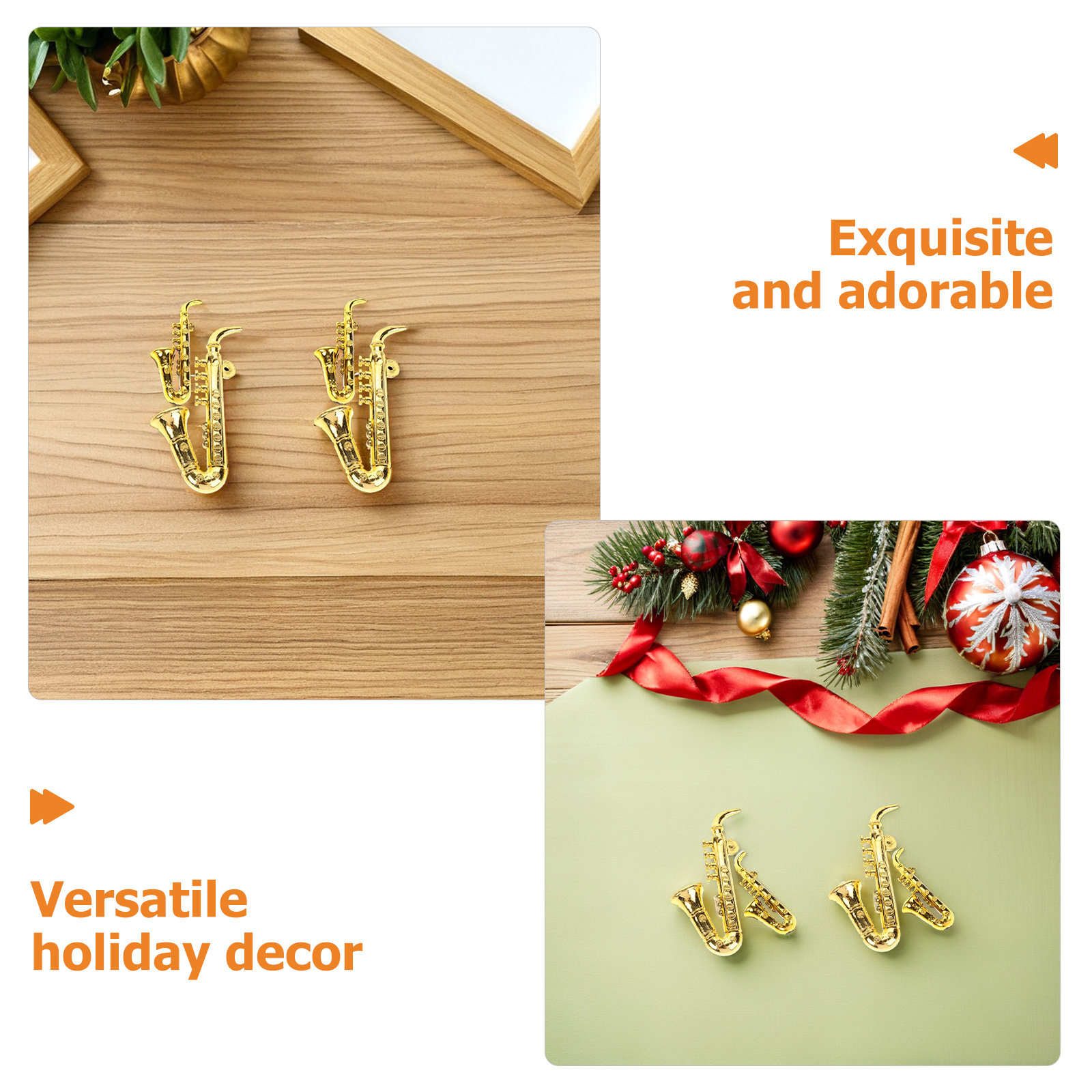 40Pcs Saxophone Christmas Orna - Musical Instrument Xmas Ornaments 评论和价格