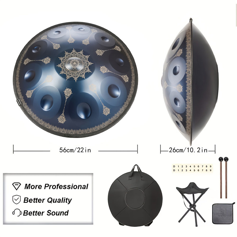 10 Notes Handpan Drum 22 Inch  - Musical Instrument Handpan 评论和价格