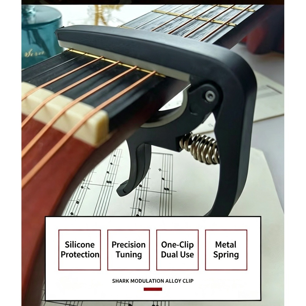 2 in 1 Guitar Capo with Bridge - Musical Instrument Types 评论和价格