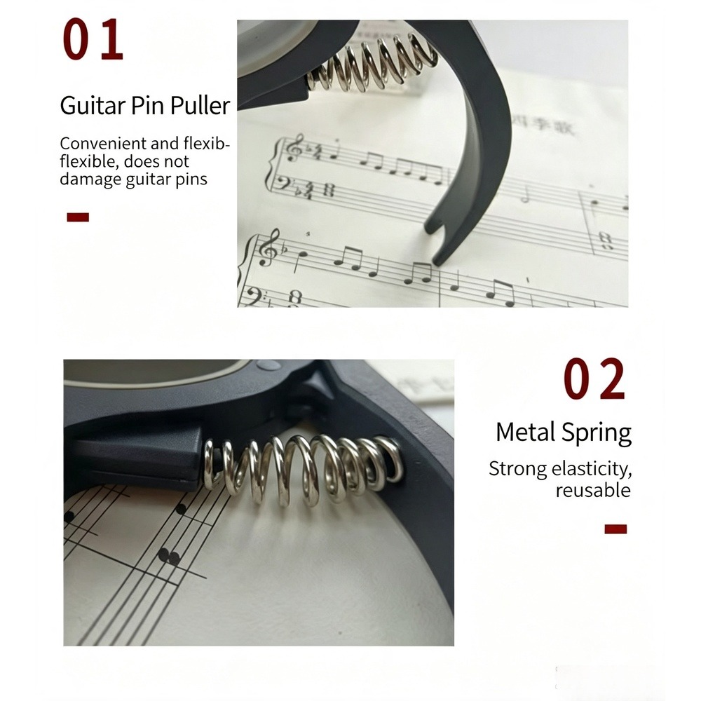 2 in 1 Guitar Capo with Bridge - Musical Instrument Types 评论和价格