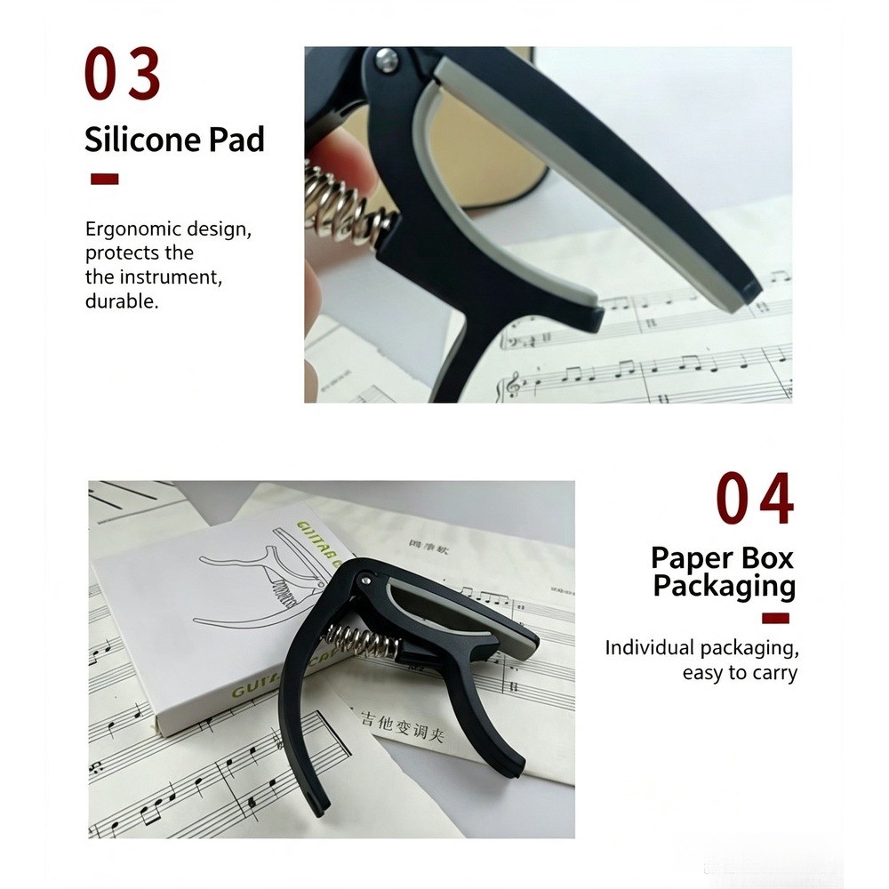 2 in 1 Guitar Capo with Bridge - Musical Instrument Types 评论和价格
