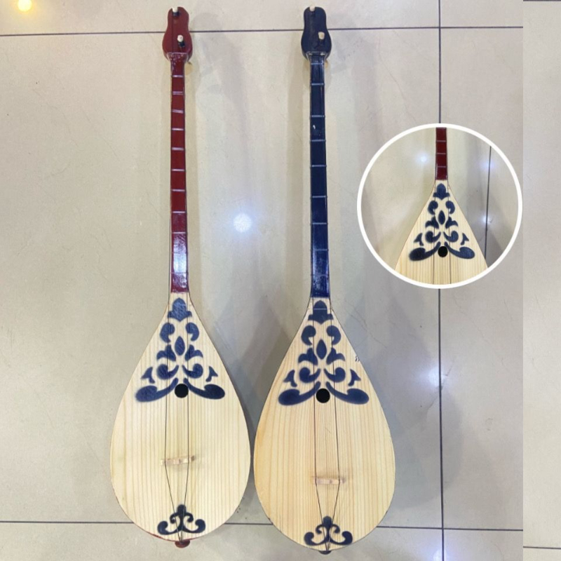 80CM Dombra 2 String Kazakh Et - Musical Instrument Qin 评论和价格