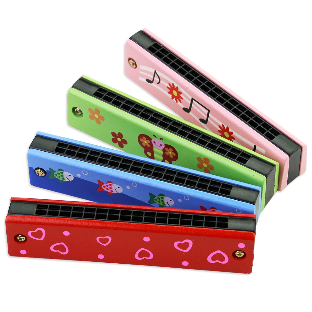 Children's Harmonica, Wooden M - Musical Instrument You Blow Into 评论和价格