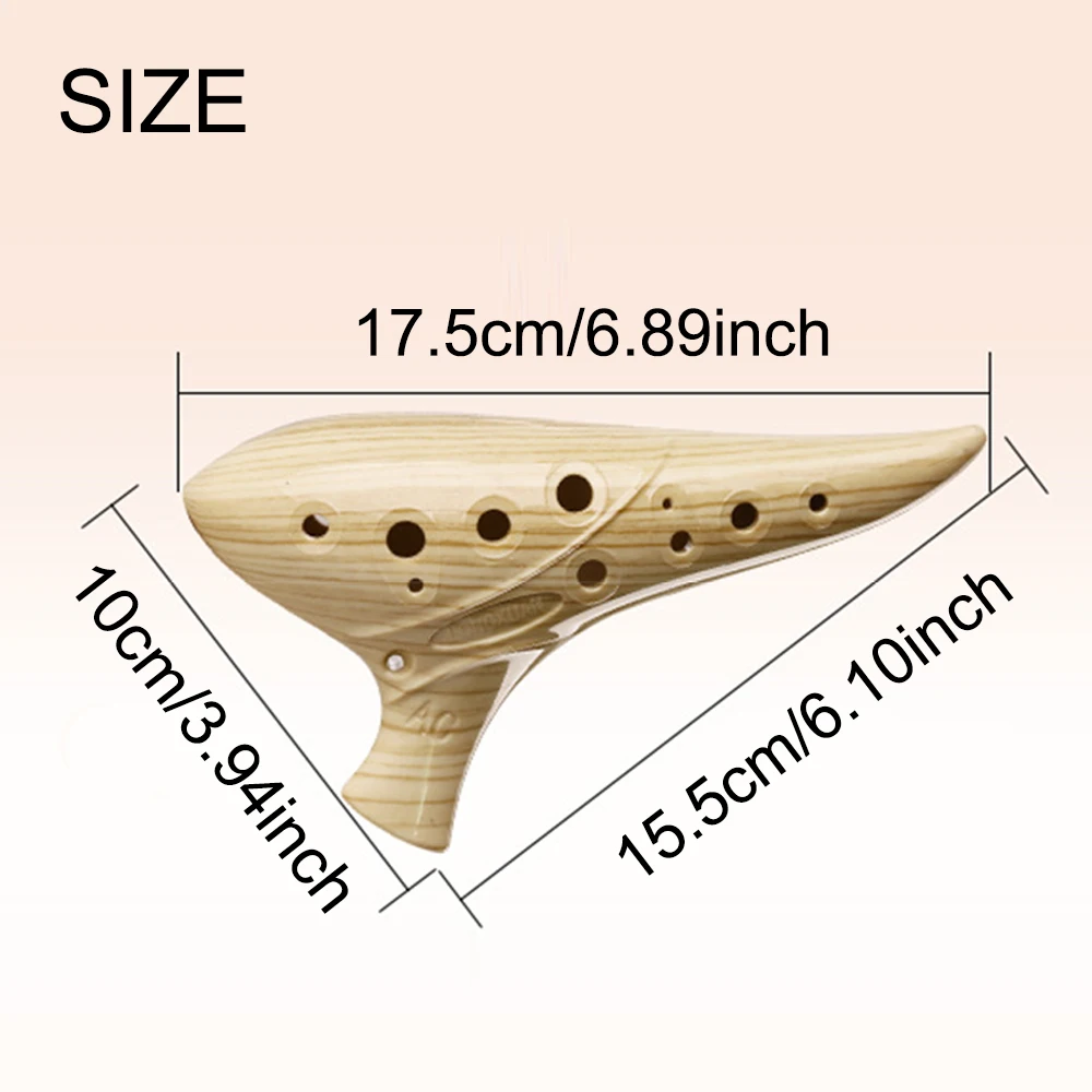 12-hole C Key Resin Ocarina -  - Musical Instrument Qin 评论和价格