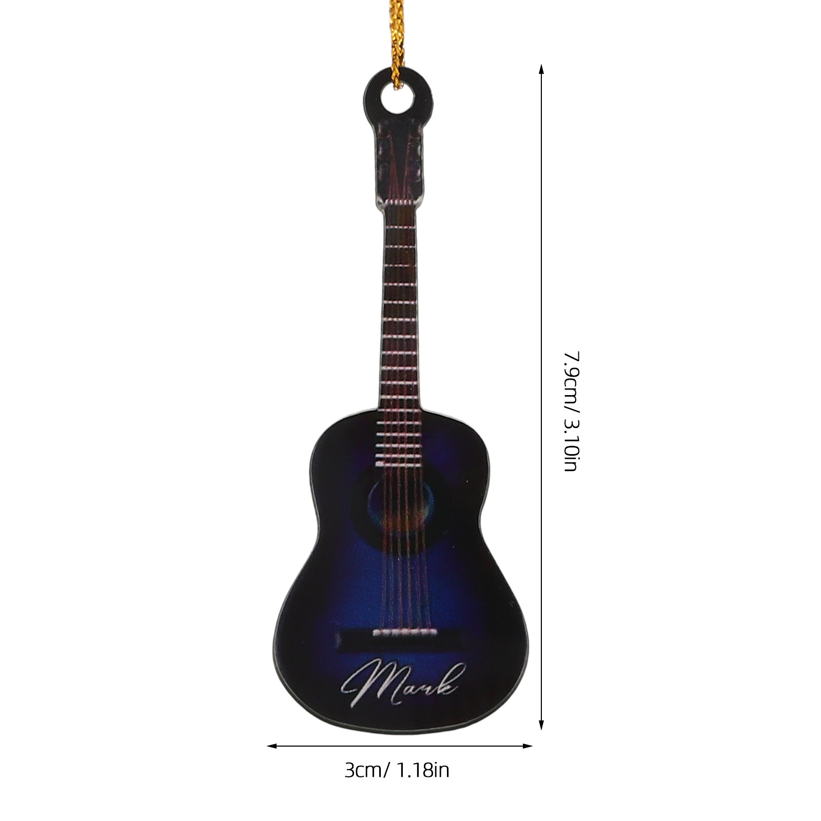 10Pcs Miniature Guitar Xmas De - Musical Instrument Xmas Ornaments 评论和价格