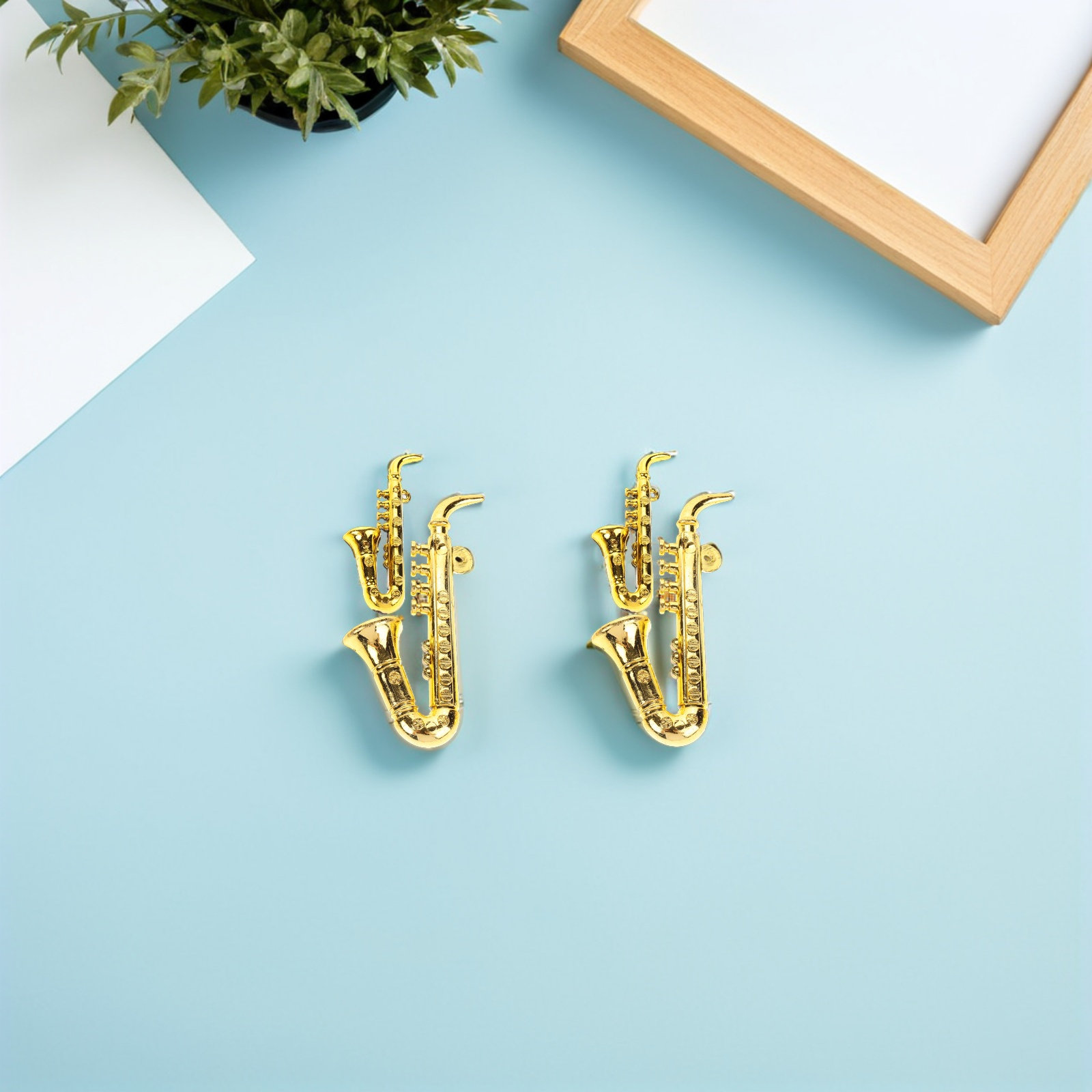40Pcs Plastic Saxophone Xmas T - Musical Instrument Xmas Ornaments 评论和价格