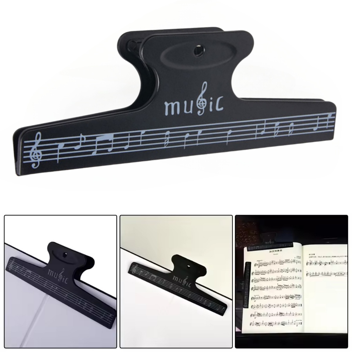 Sheet Music Clips Book Page No - Musical Instrument Book 评论和价格