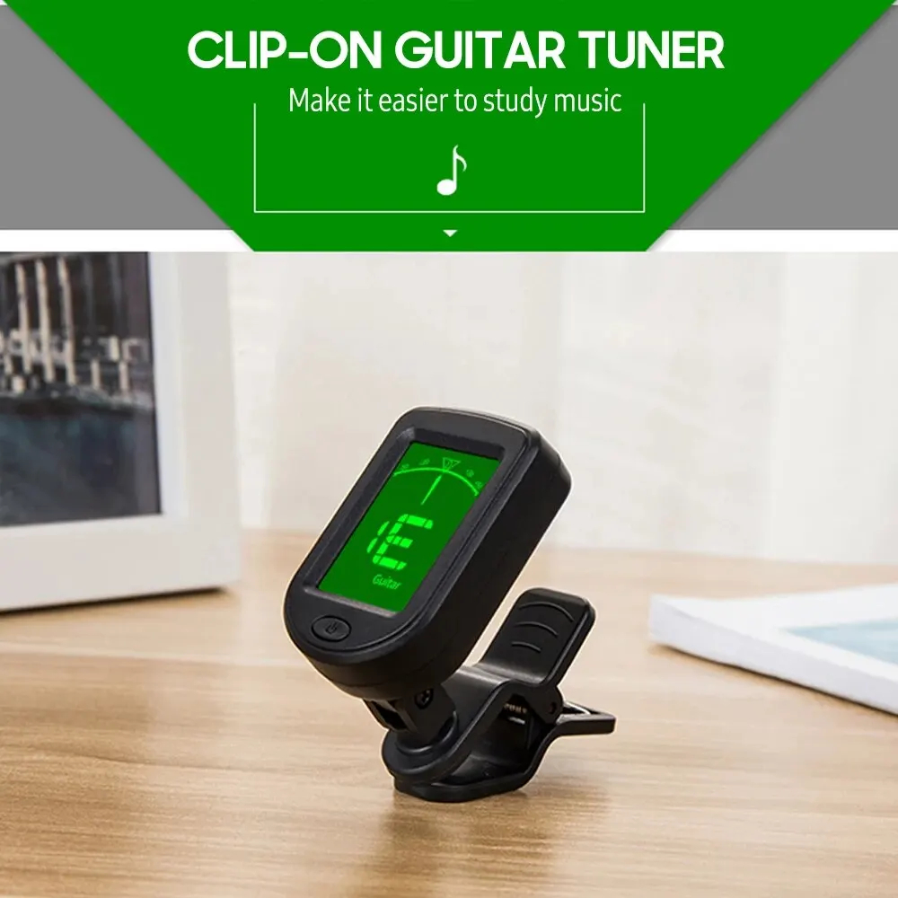 T-02 Guitar Tuner Clip-on Chro - Musical Instrument Organ 评论和价格