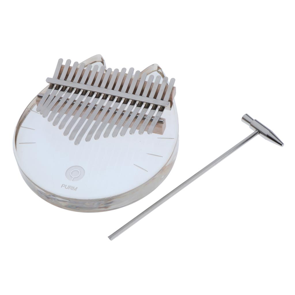 Kalimba 17 Key Acrylic Transpa - A Musical Instrument With Keys 评论和价格
