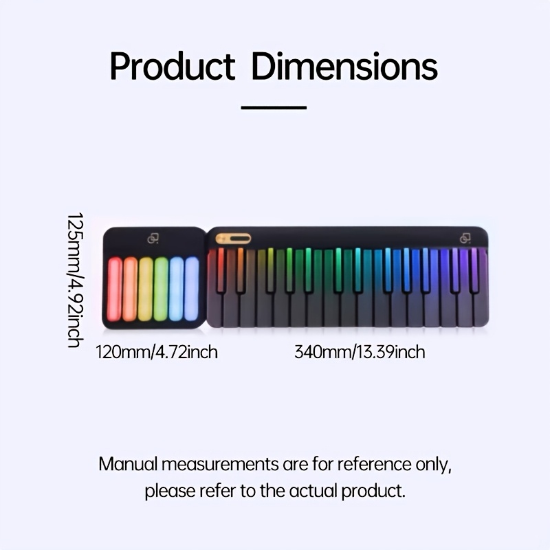 Stylish LED-Backlit PopuPiano  - Musical Instrument Qin 评论和价格